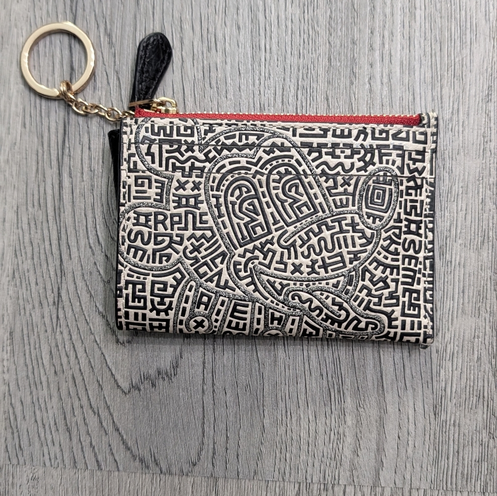 Coach x Disney Keith Haring Mickey Mini Skinny ID Case Wallet